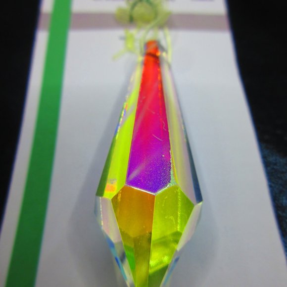 Faceted Glass Chandlier Drop - Picture 2 of 3